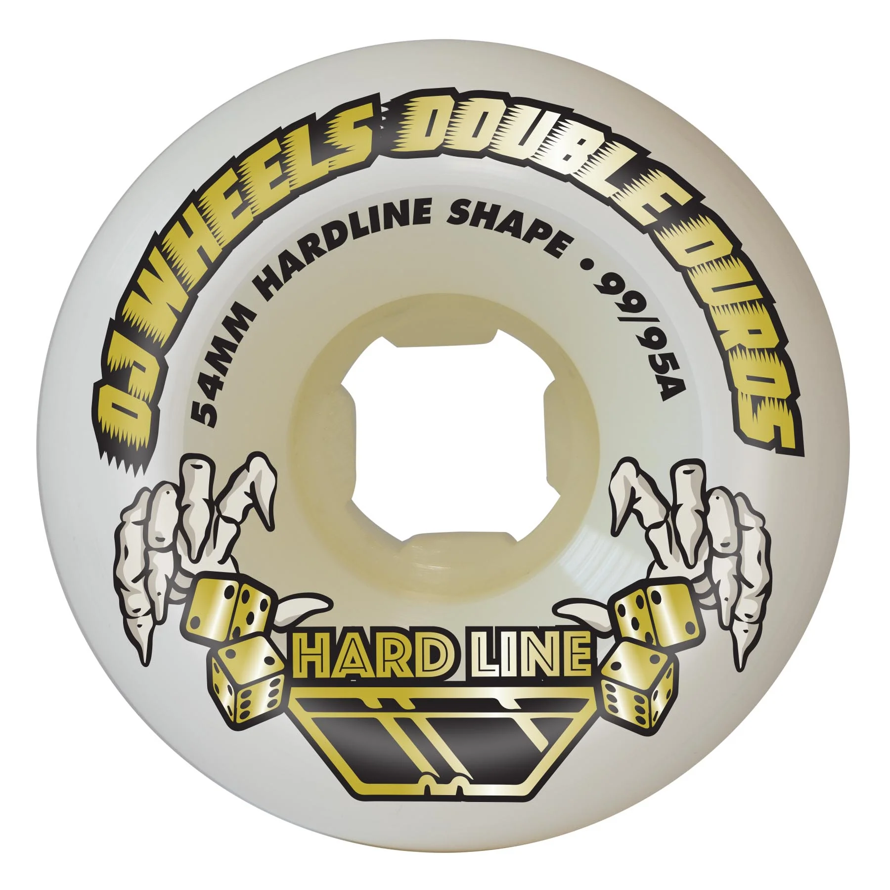 54mm Double Duro Hardline 99a/95a OJ Skateboard Wheels