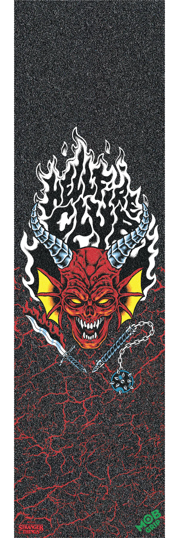 10in Stranger Things Hellfire Club Mob Skateboard Griptape