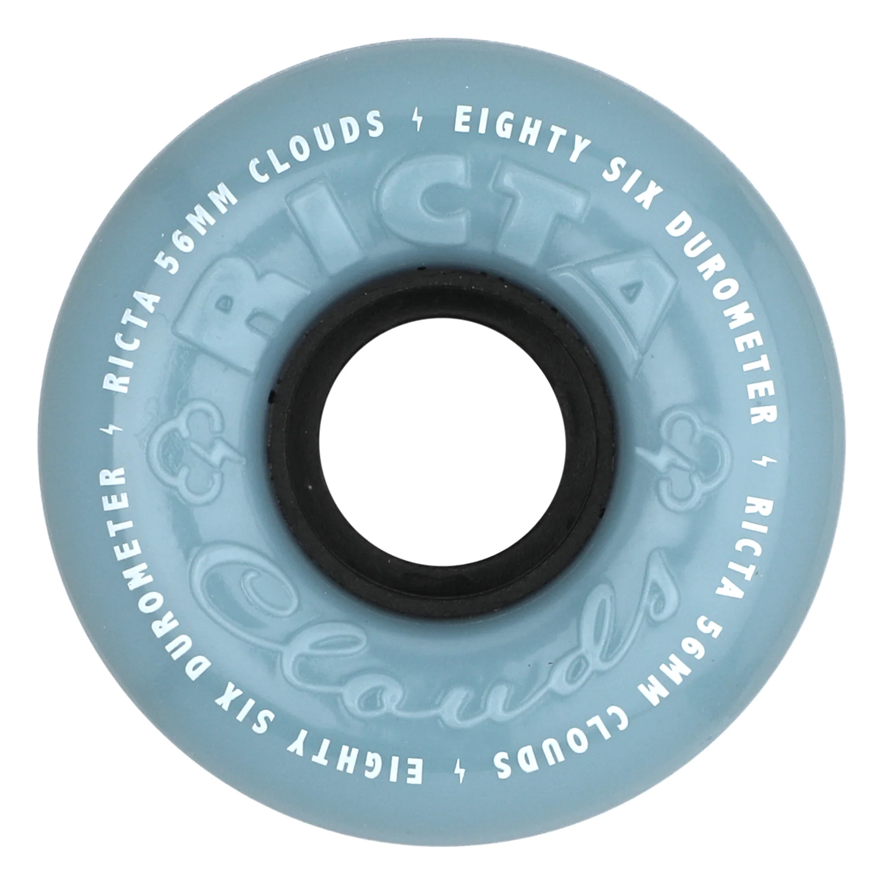 56mm Clouds Sky Blue 86a Ricta Skateboard Wheels
