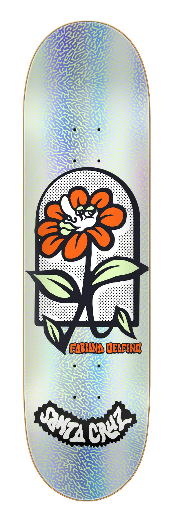 8.00in Delfino Flower Frame Santa Cruz FeelBase Skateboard Deck
