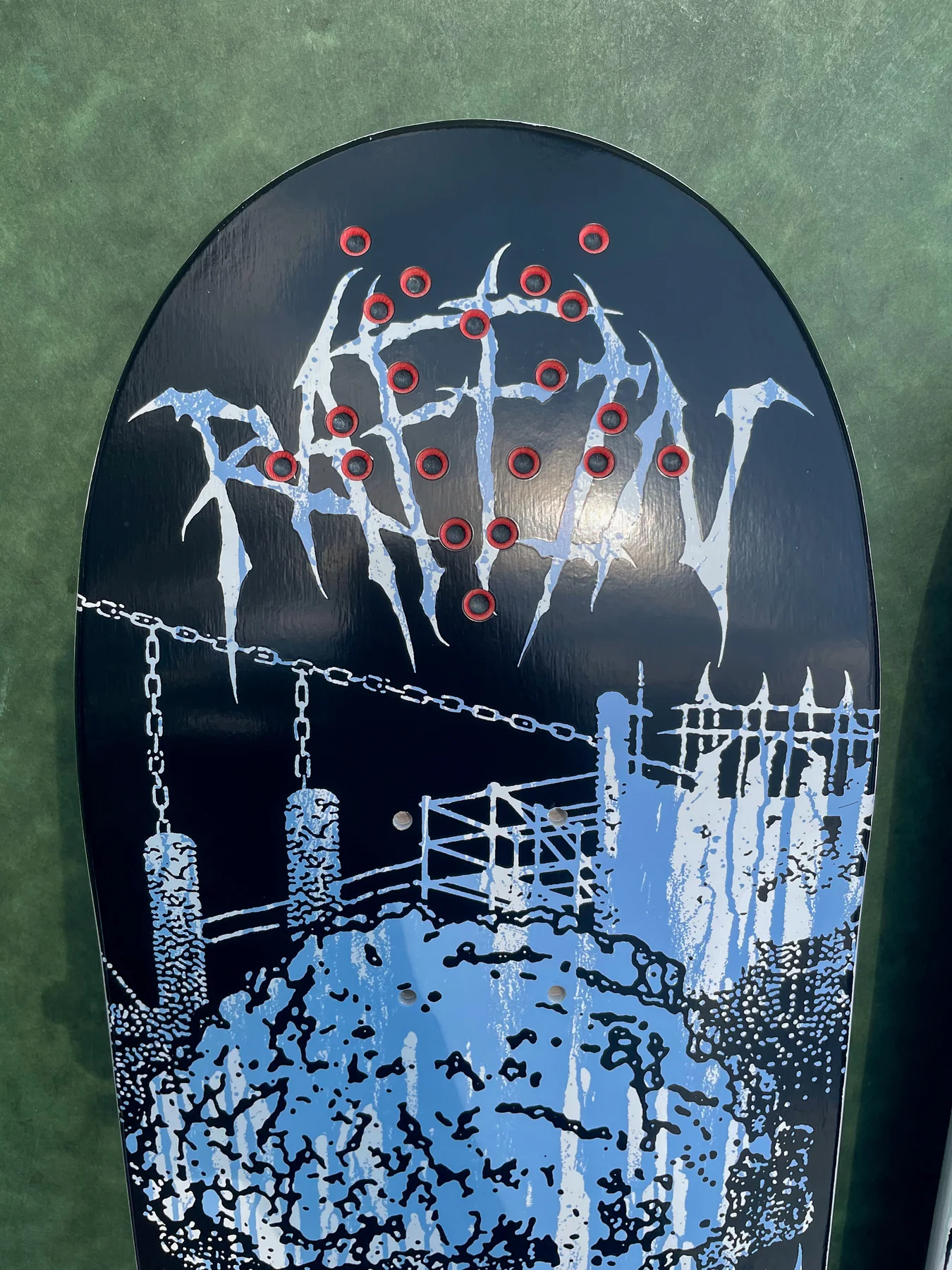 8.53in Raffin BLK MTL Creature Skateboard Deck