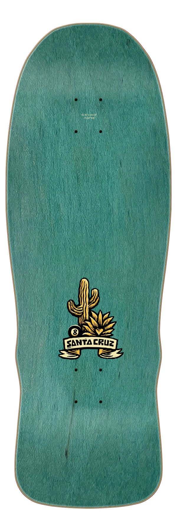 10.35in Winkowski Agave Snake Santa Cruz Shaped Skateboard Deck