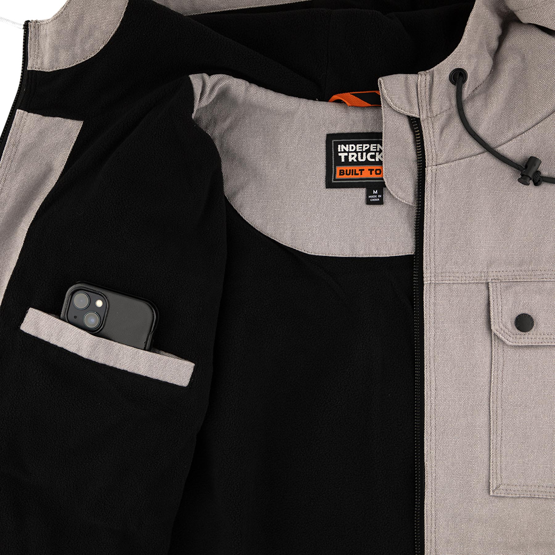 1164-built-to-grind-hooded-mens-independent-canvas-work-jacket-6.jpg Built To Grind Hooded Mens Independent Canvas Work Jacket