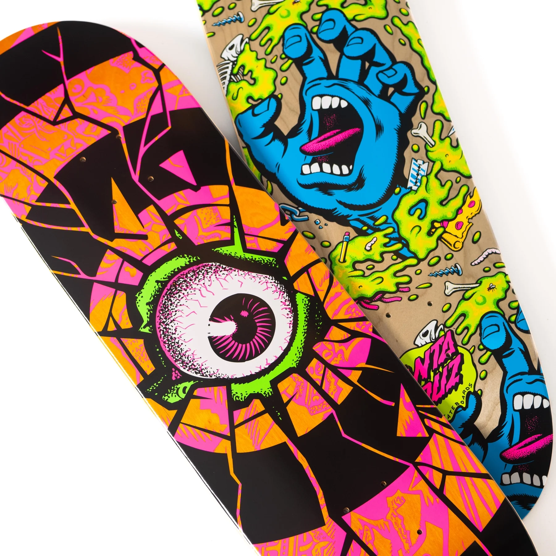 8.25in Slime Scream Santa Cruz Birch Skateboard Deck