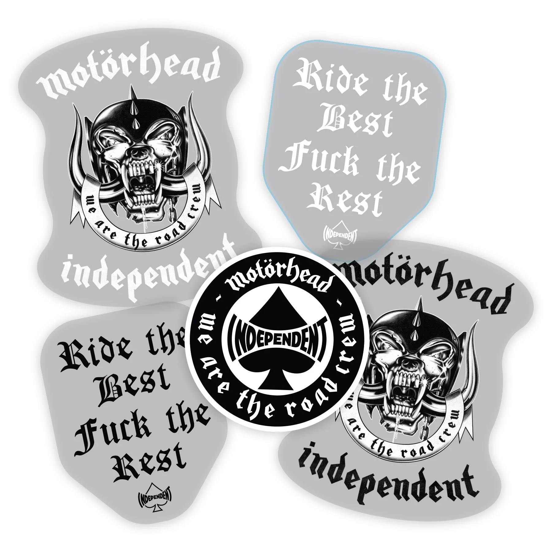 161-pack-of-5-assorted-mot-rhead-x-independent-stickers-1.webp Pack of 5 Assorted Motörhead x Independent Stickers
