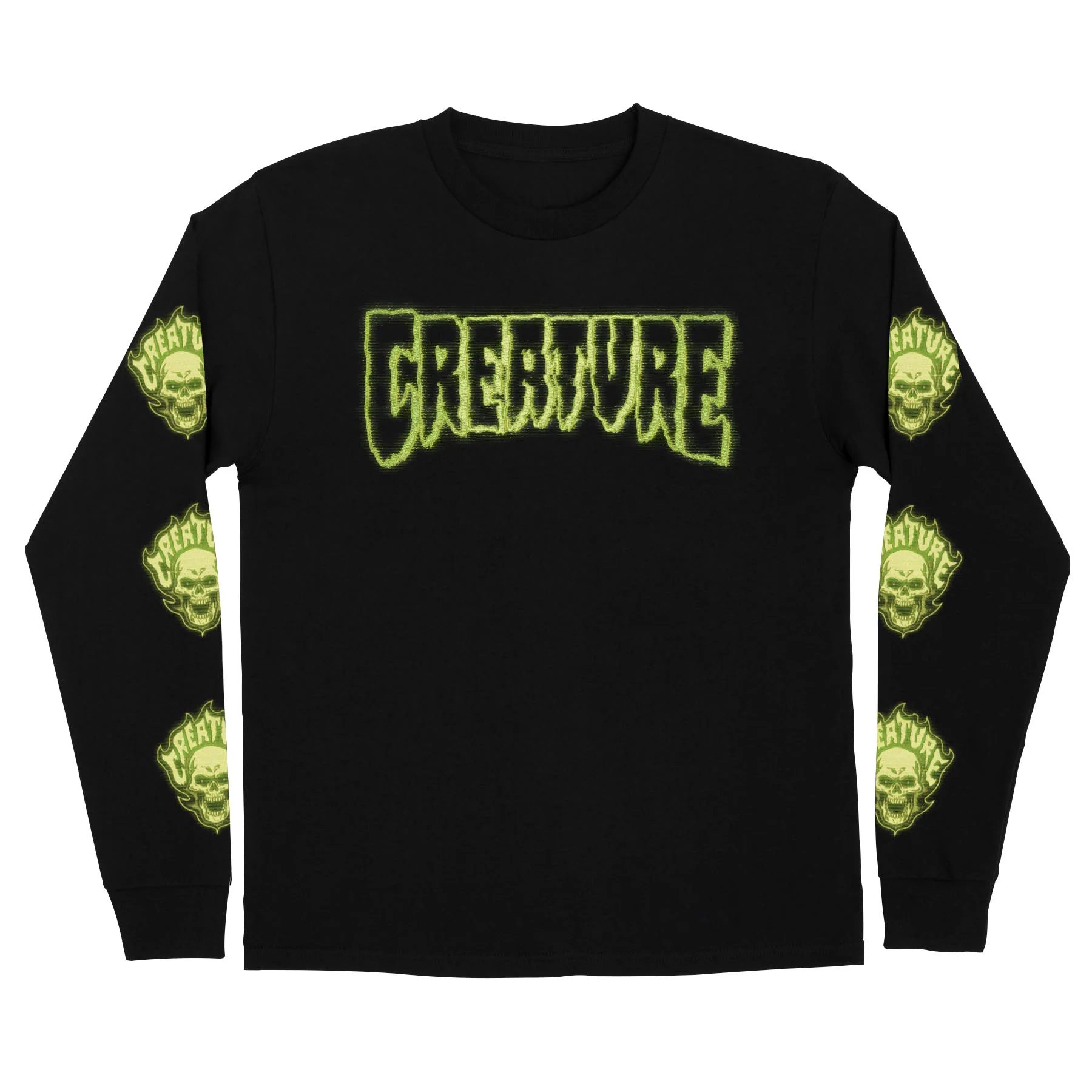 Bonehead Glitch Mens Creature Longsleeve T-Shirt