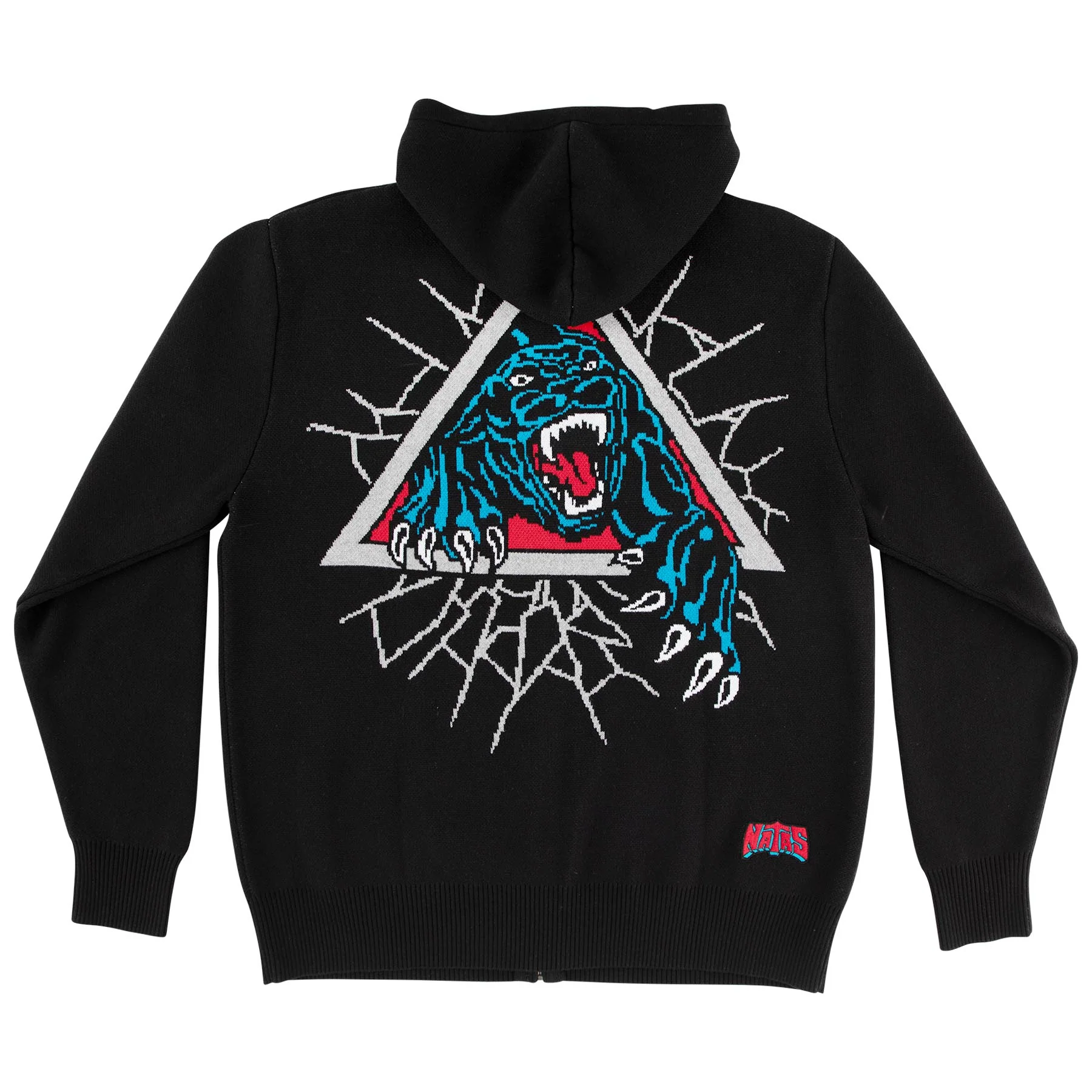 Natas Panther Mens Santa Cruz Zip Hoodie