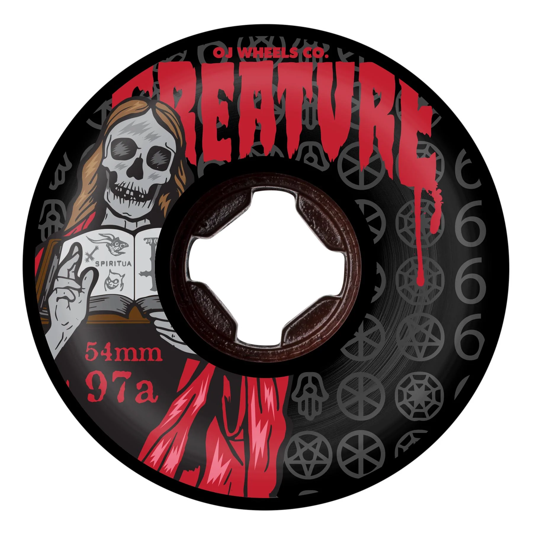 54mm Bloodsuckers Hardline 97a OJ Skateboard Wheels