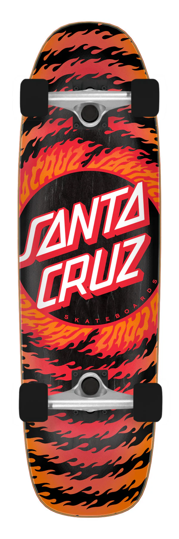 8.4in Flame Ringed Dot Santa Cruz Street Cruiser