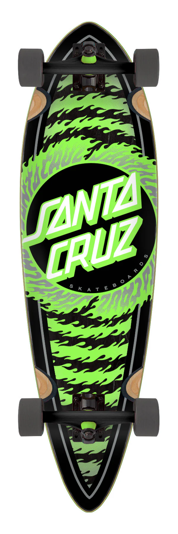 9.2in Flame Ringed Dot Santa Cruz Pintail Cruiser