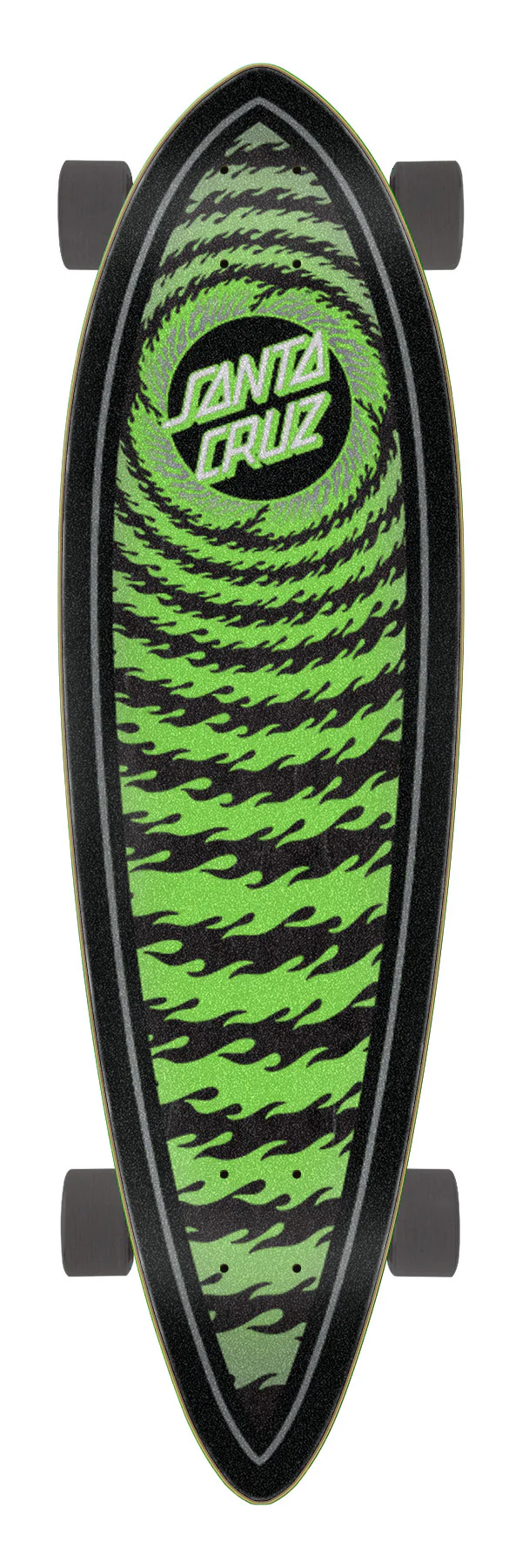 9.2in Flame Ringed Dot Santa Cruz Pintail Cruiser
