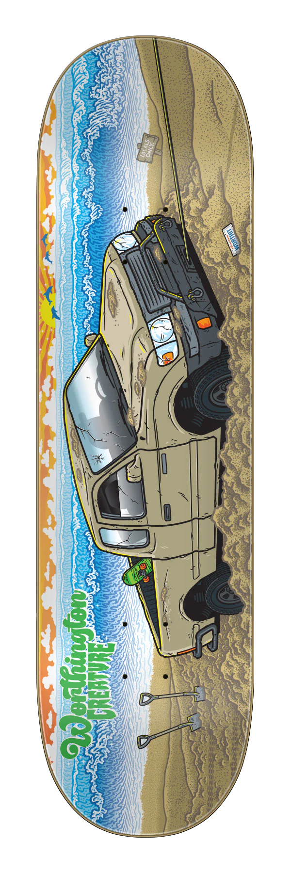 8.6in Worthington Paradise VX Creature Skateboard Deck