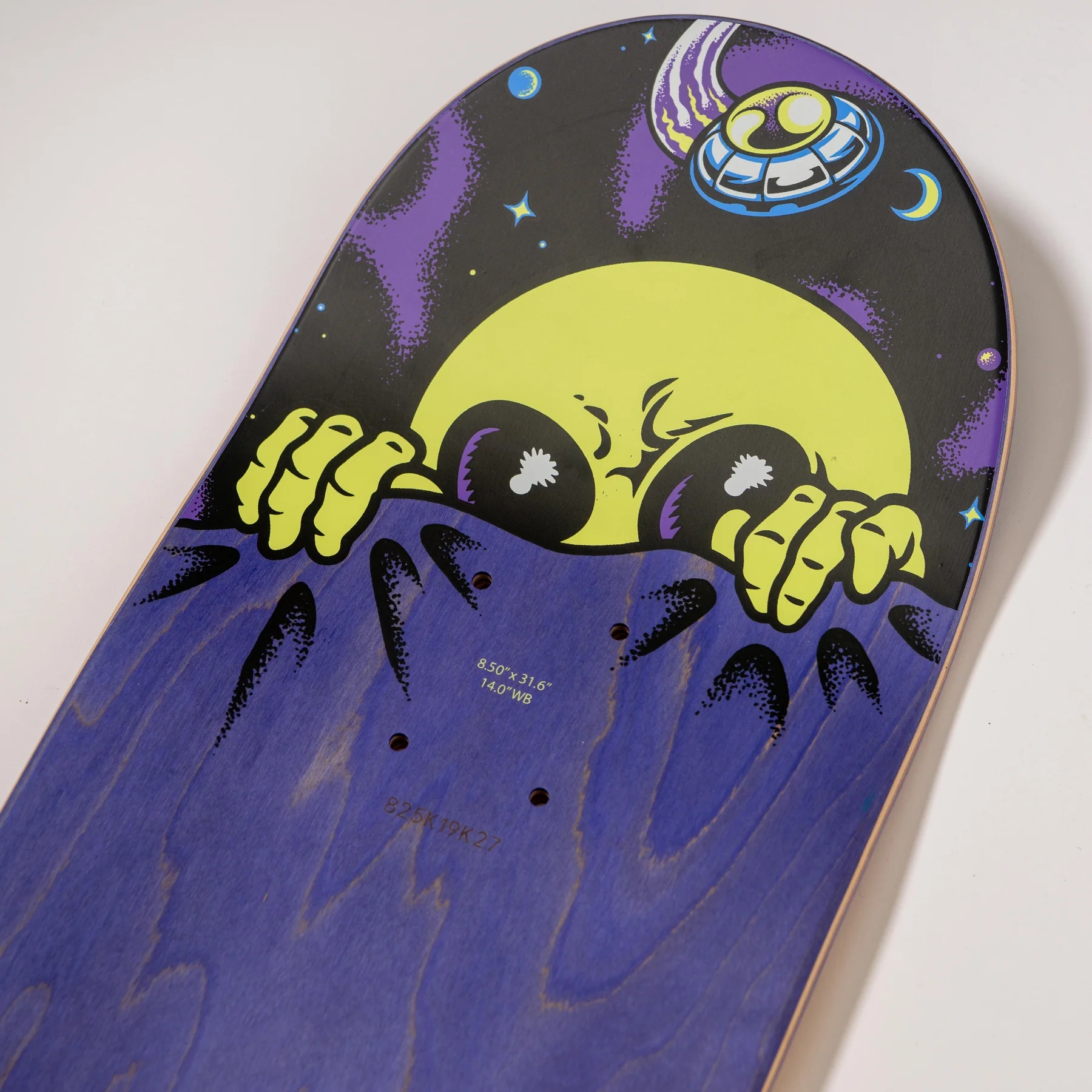 8.5in Knibbs Invasion Hand Santa Cruz Skateboard Deck