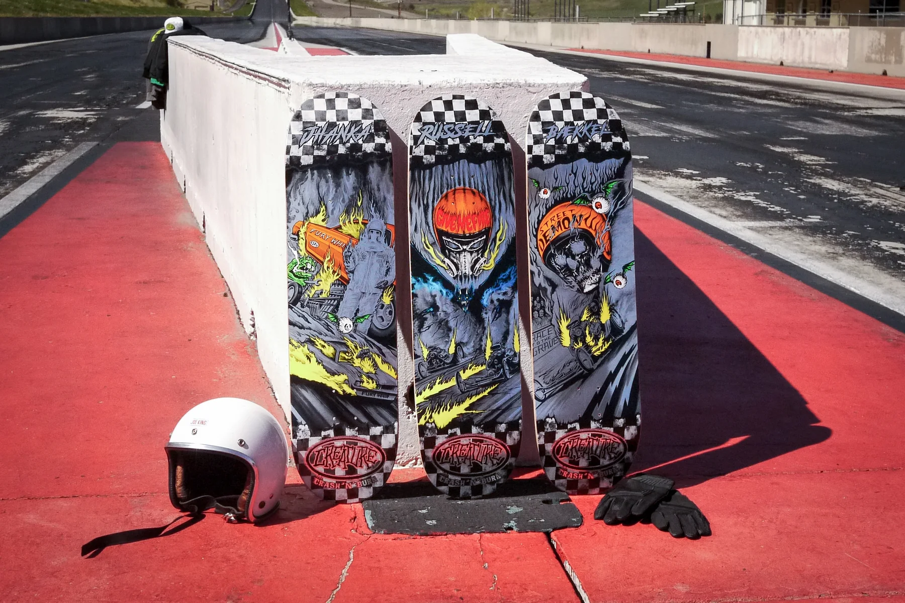 8.51in Russell Crash And Burn Creature Skateboard Deck