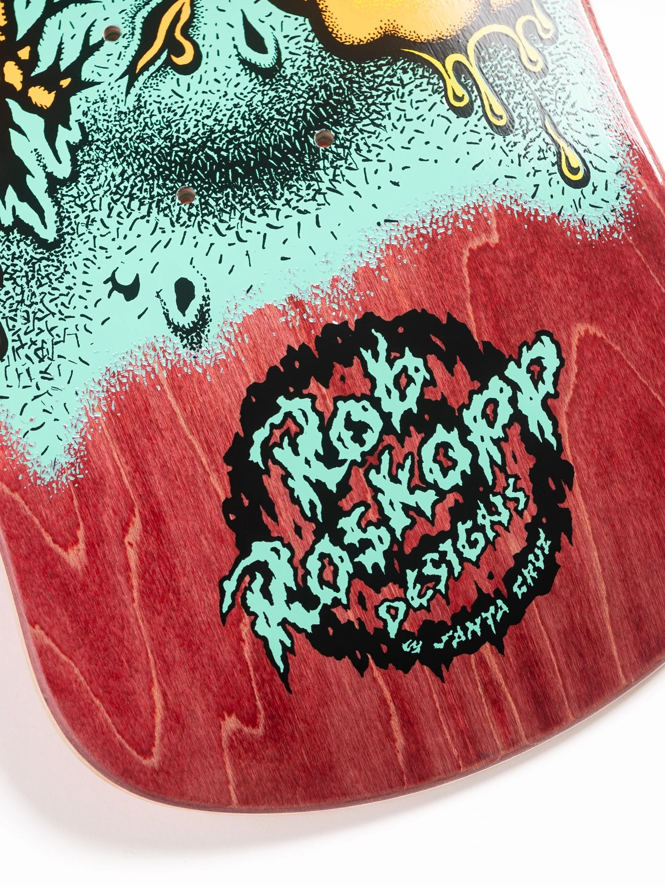 9.9in Rob Roskopp Face Two Reissue Santa Cruz Skateboard Deck