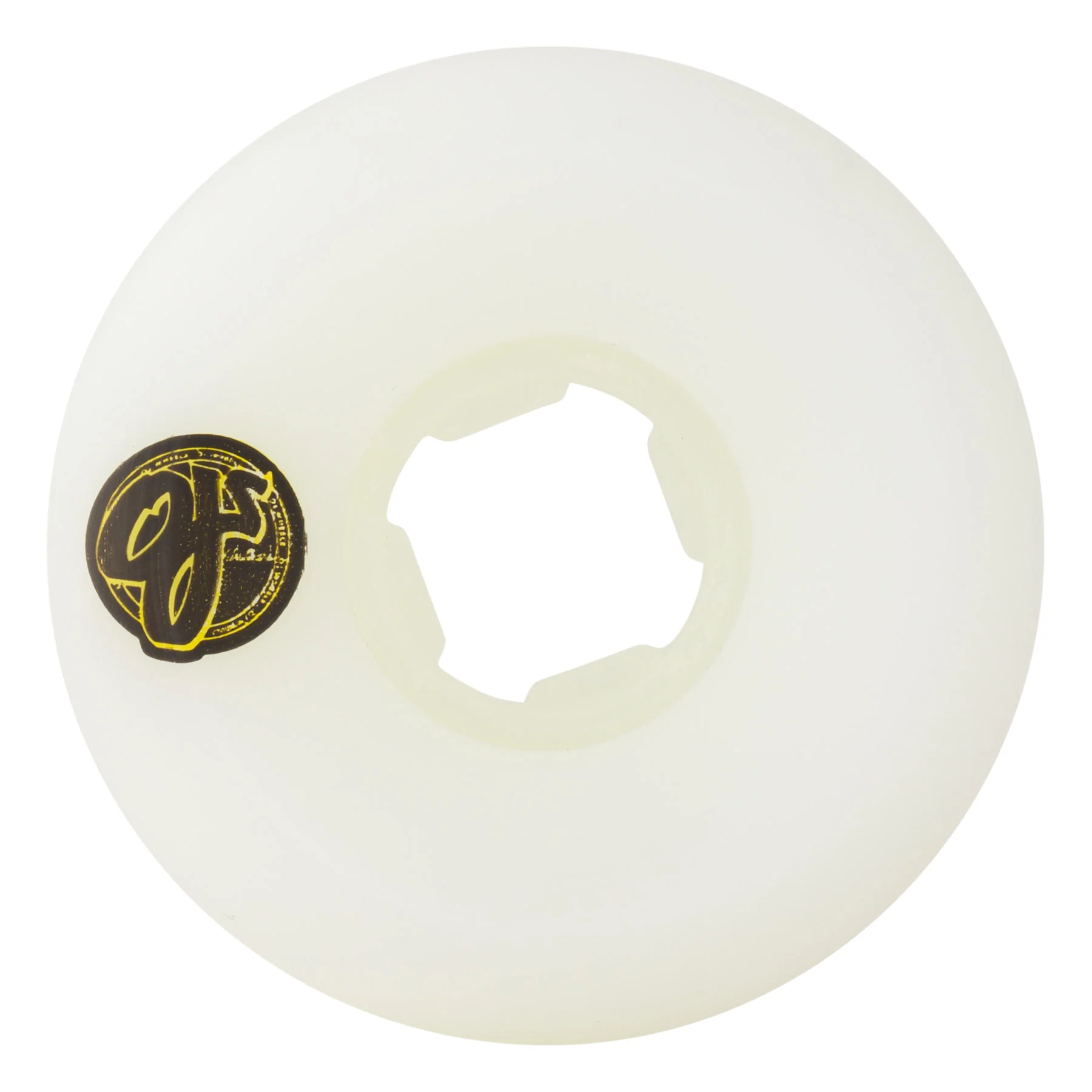 53mm Team Line Original White Purple/Yellow Hardline 99a OJ Skateboard Wheels