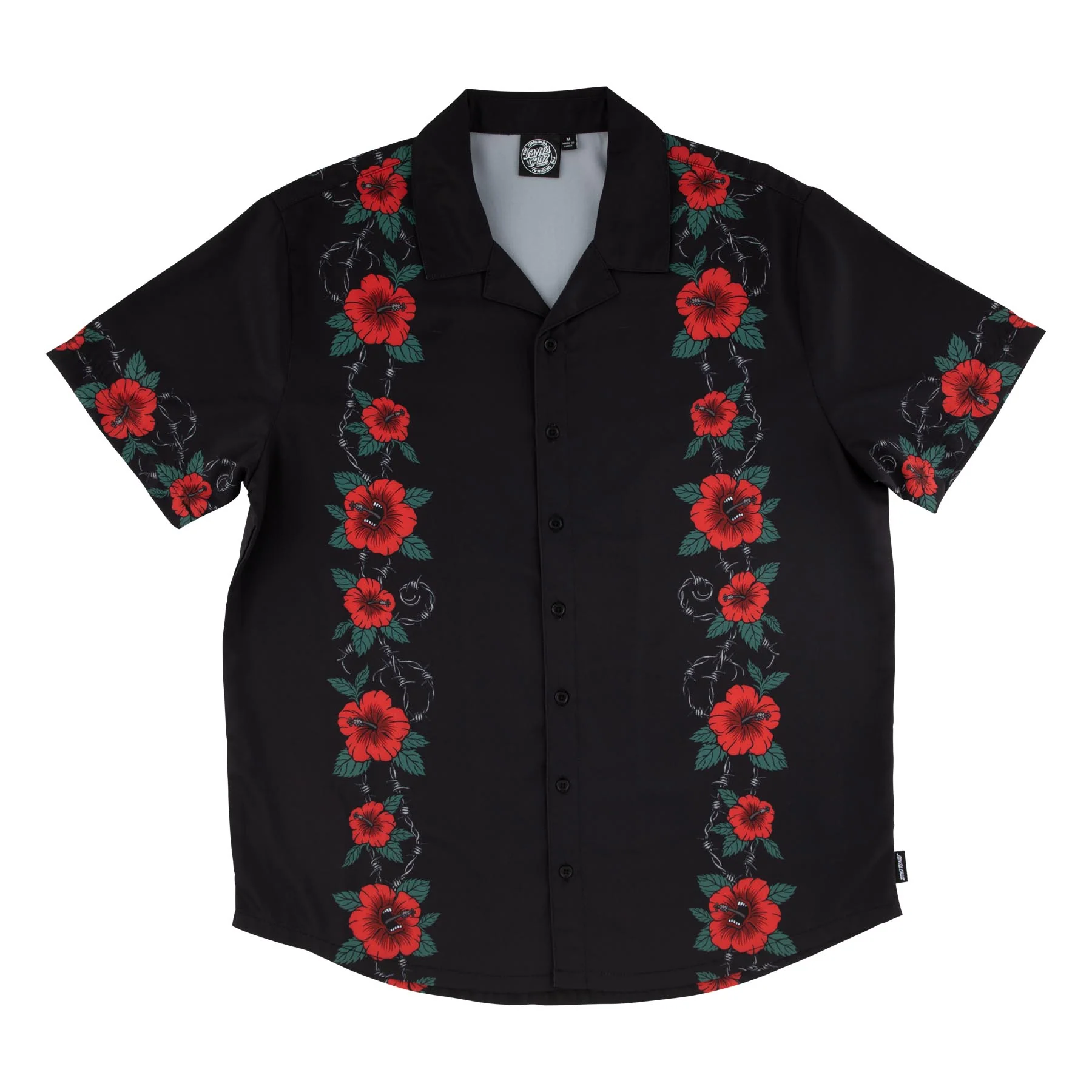Screaming Cabana Pattern Santa Cruz Mens Shirt