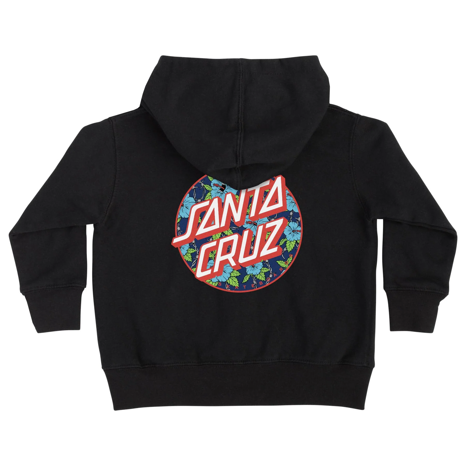 Screaming Hibiscus Dot Kids Santa Cruz Zip Hoodie