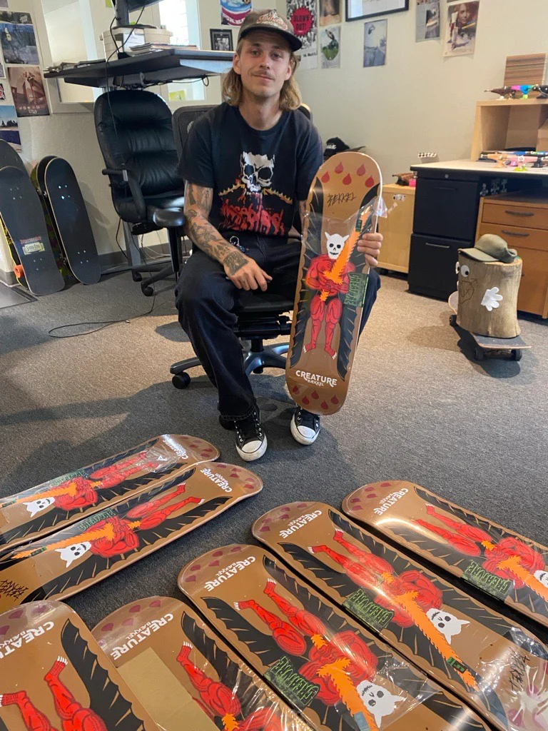 26-signed-8-6in-baekkel-demon-creature-skateboard-deck-3.webp Signed 8.6in Baekkel Demon Creature Skateboard Deck