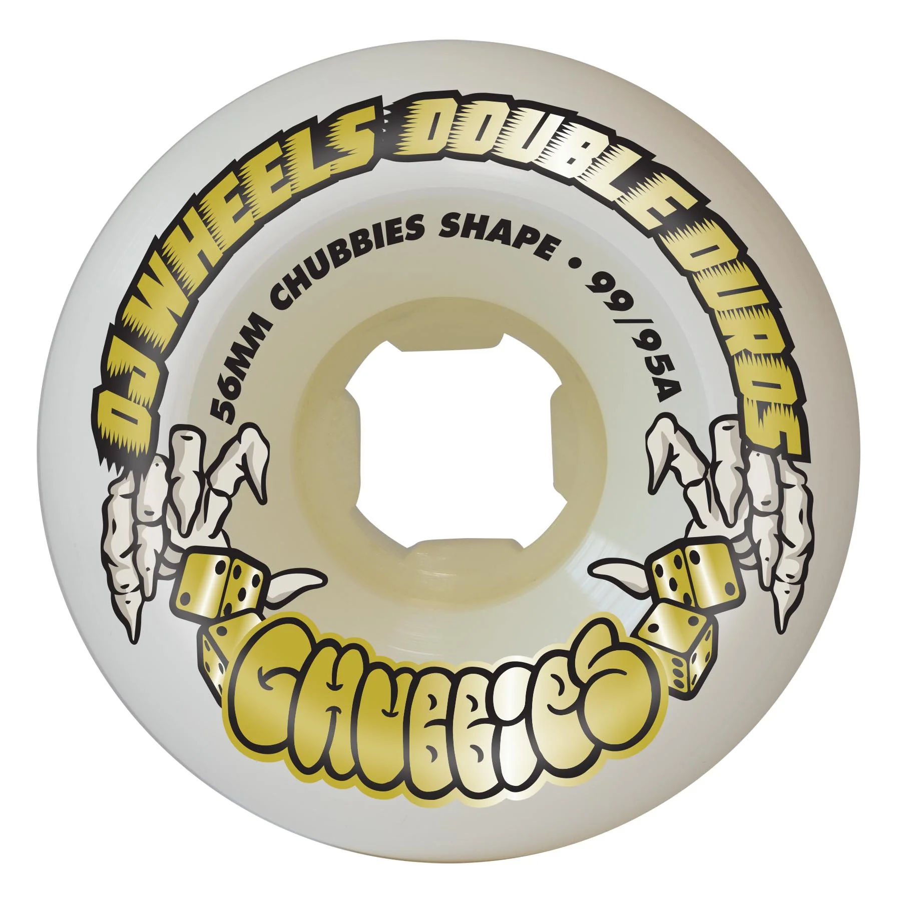 56mm Double Duro Chubbies 99a/95a OJ Skateboard Wheels
