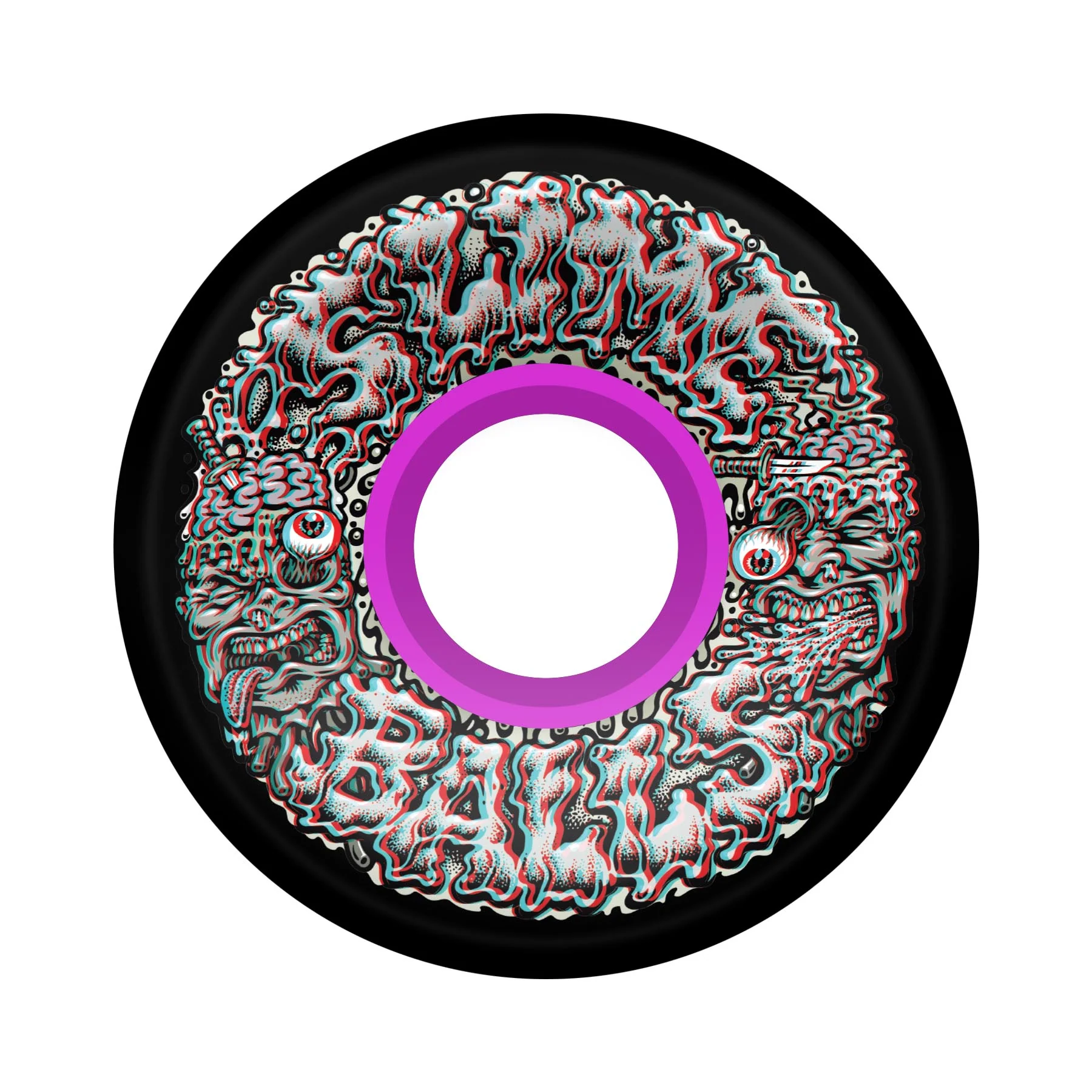 60mm Brain Busters 3D OG Slime 78a Slime Balls Skateboard Wheels