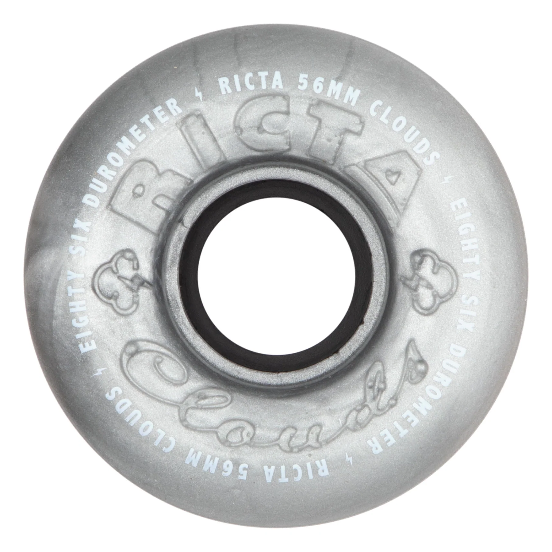 56mm Clouds Silver 86a Ricta Skateboard Wheels