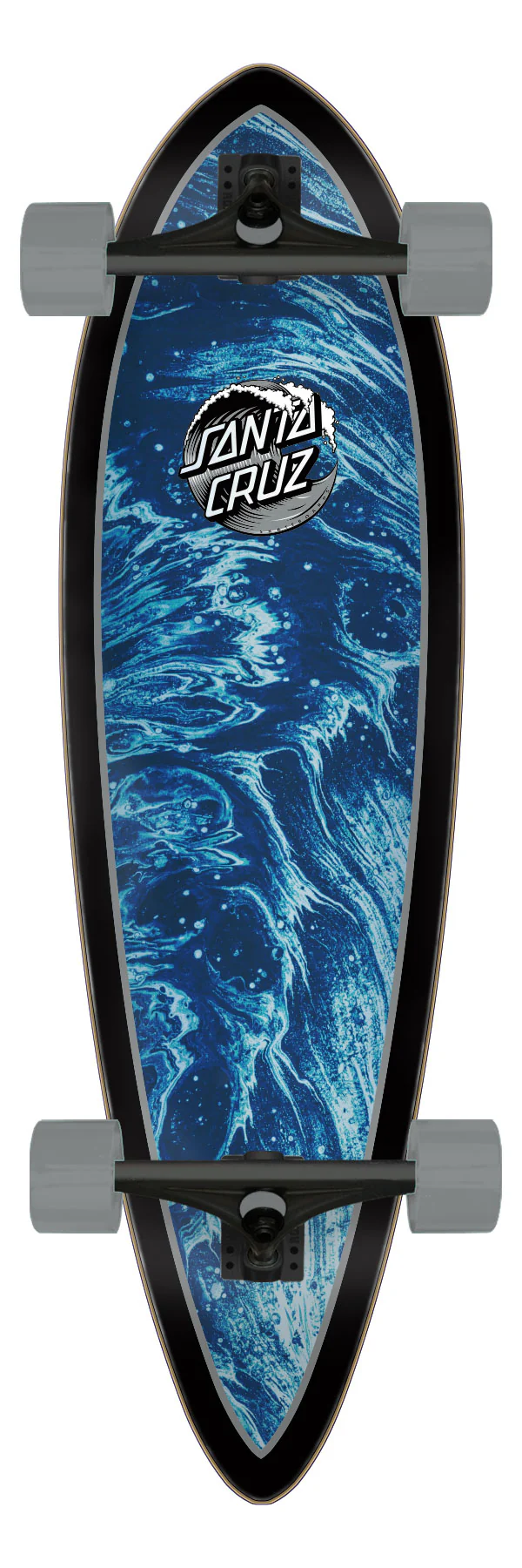 9.20in Abstract Wave Dot Santa Cruz Pintail Cruiser
