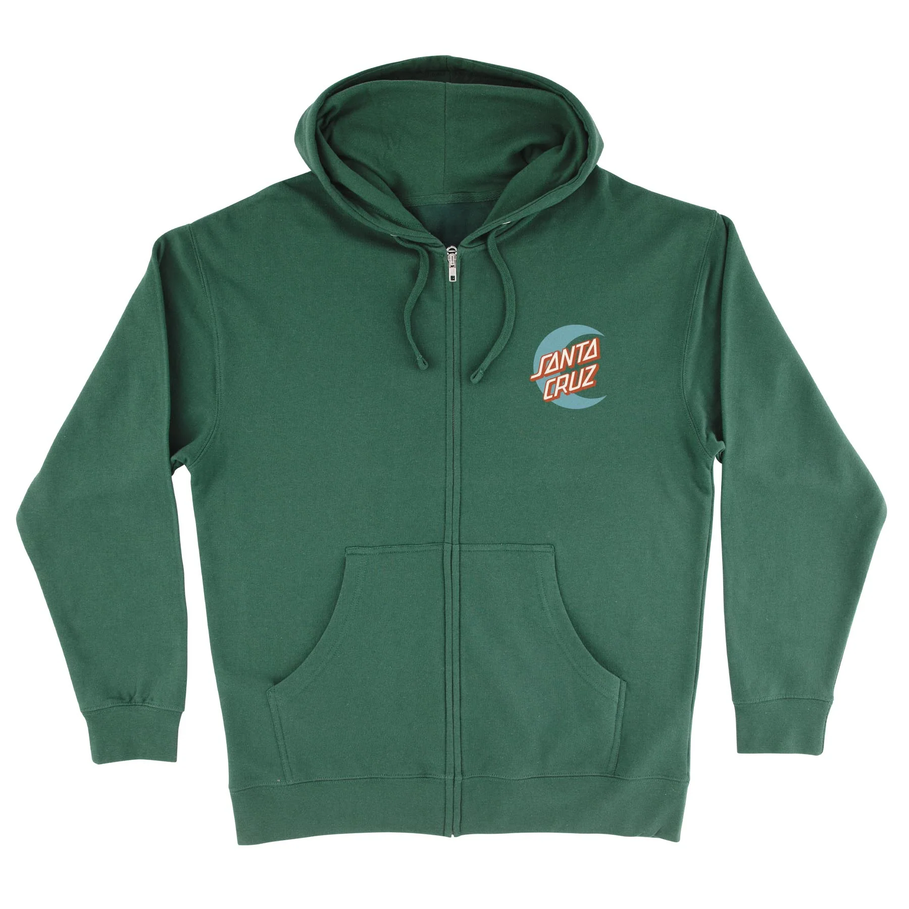 Moon Dot Womens Santa Cruz Zip Hoodie