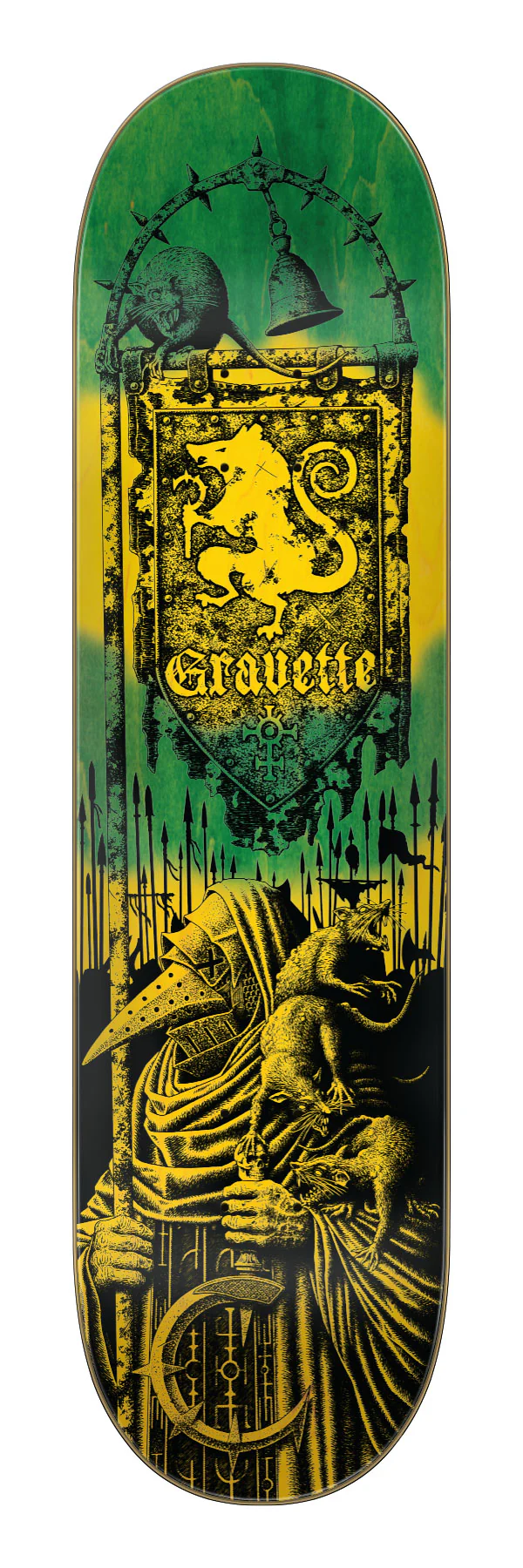 8.3in Gravette Messenger VX Creature Skateboard Deck