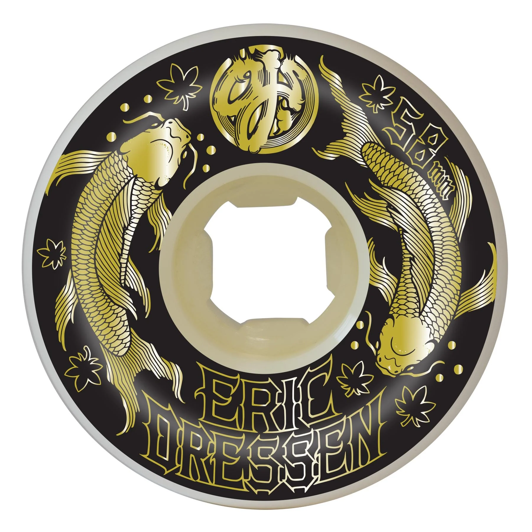 58mm Dressen Koi Gold Double Duro 101a/95a OJ Skateboard Wheels