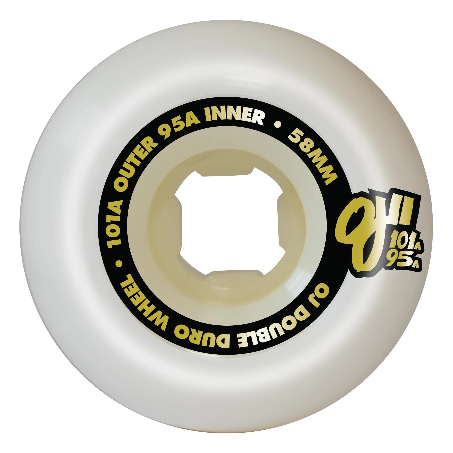 58mm Dressen Koi Gold Double Duro 101a/95a OJ Skateboard Wheels