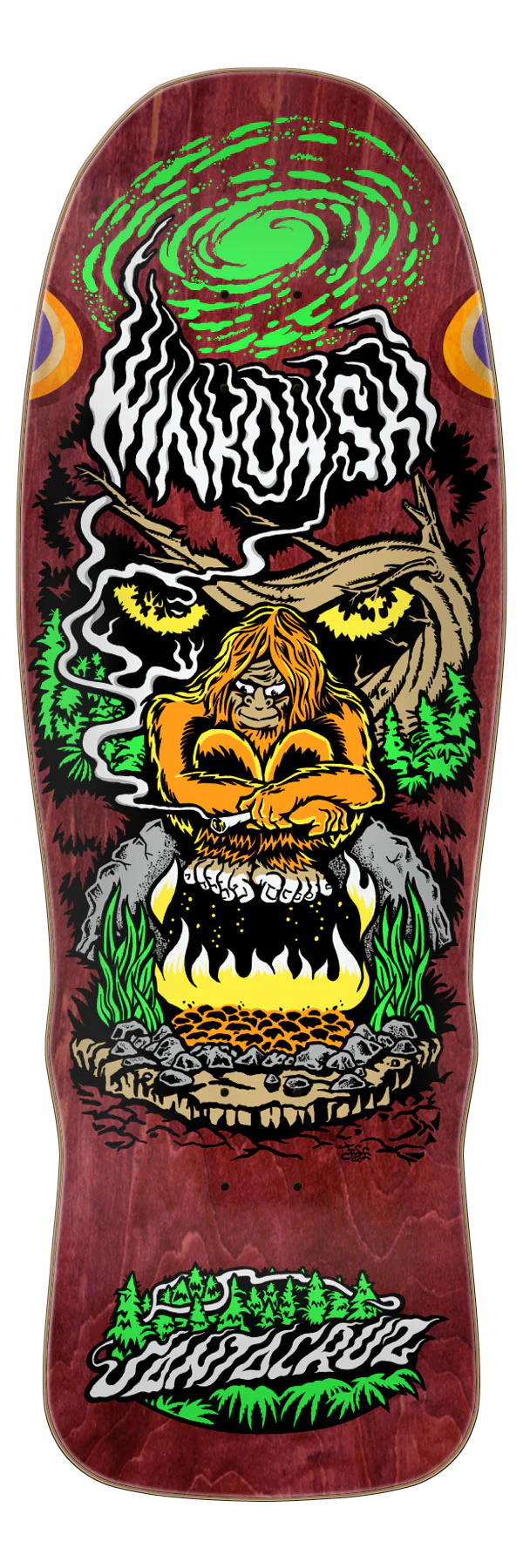 10.35in Winkowski Bigfoot Santa Cruz Shaped Skateboard Deck