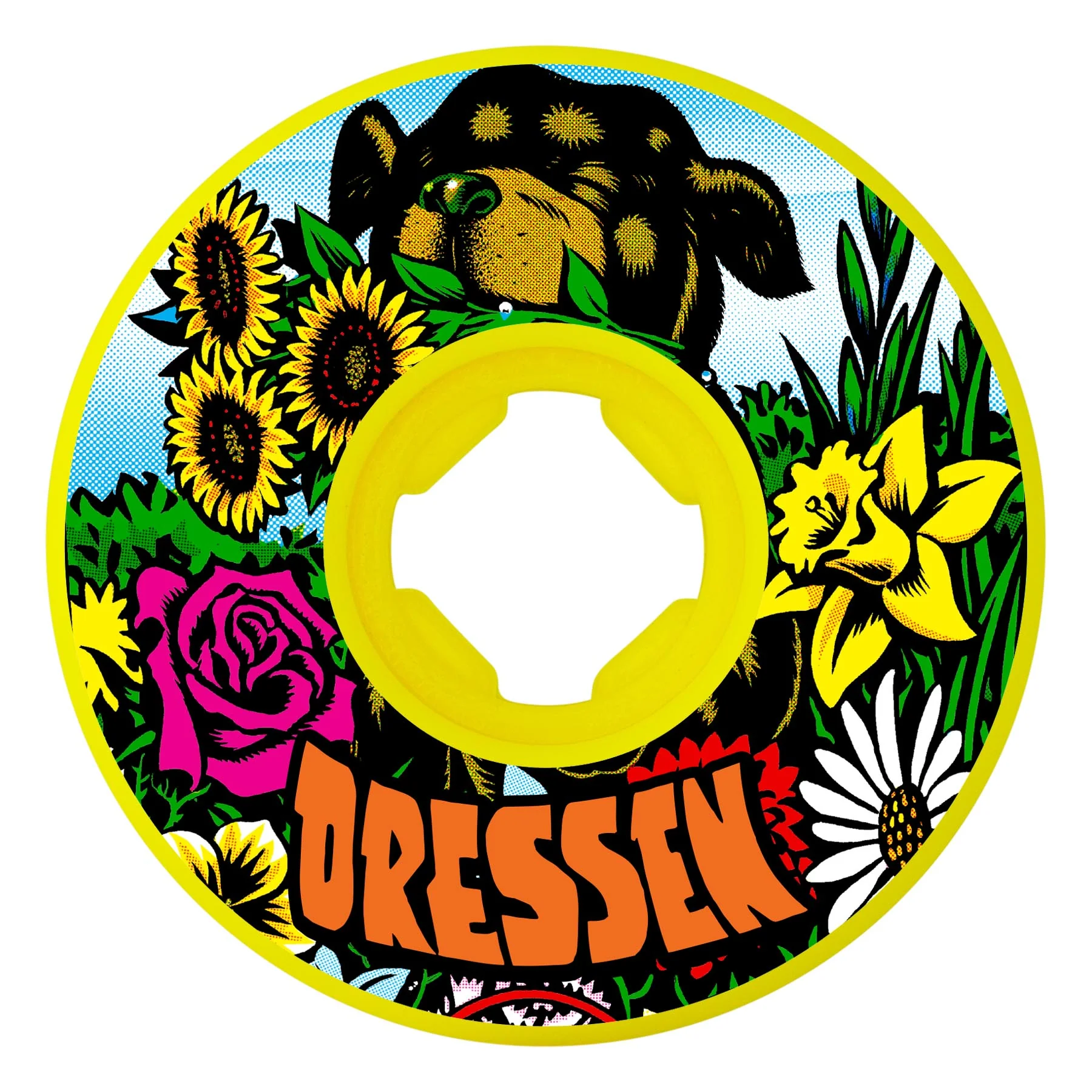 55mm Eric Dressen Pup Green 97a Hardline Slime Balls Skateboard Wheels