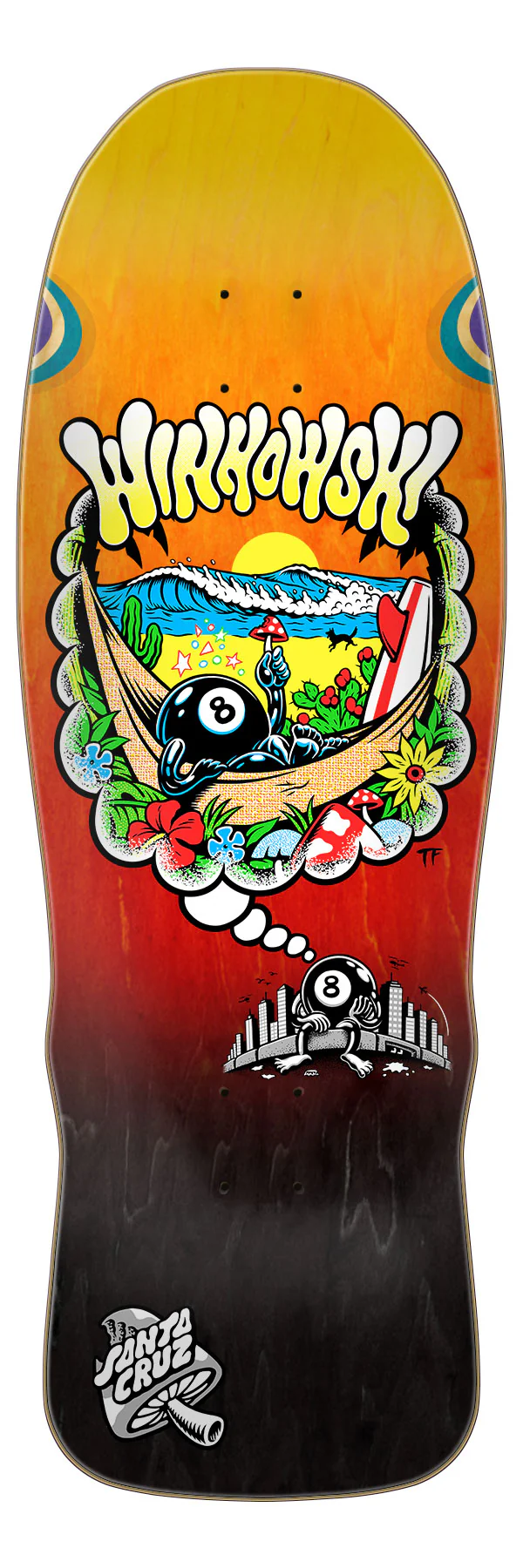 10.35in Winkowski 8Ballr Day Dream Santa Cruz Skateboard Deck