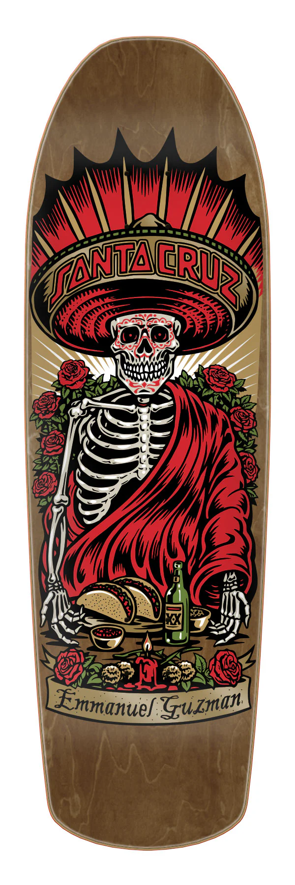 9.16in Guzman Divine Diner Santa Cruz Skateboard Deck