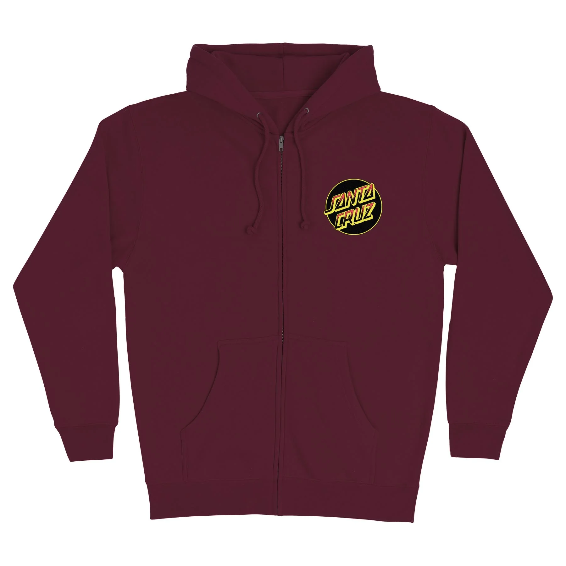 Kendall Wolf Dot Mens Santa Cruz Zip Hoodie