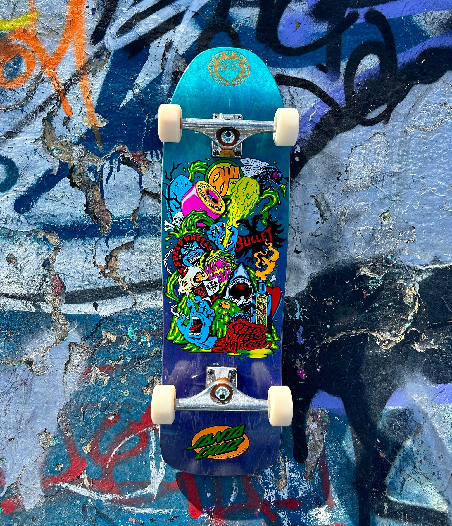 9.35in Speed Wheels Santa Cruz Shaped Complete