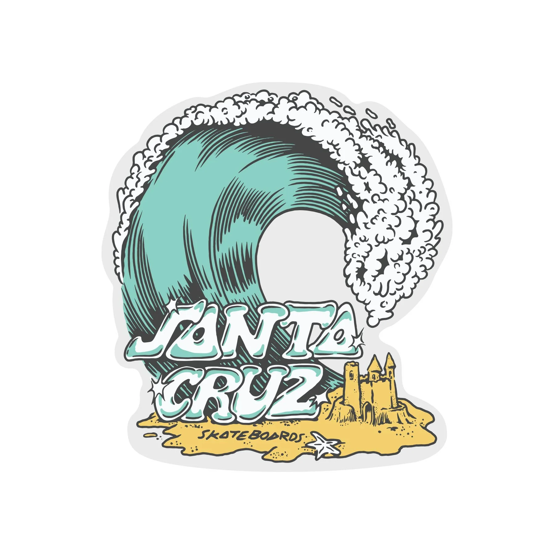 Onshore 4.5in Santa Cruz Stickers (25 Pack)