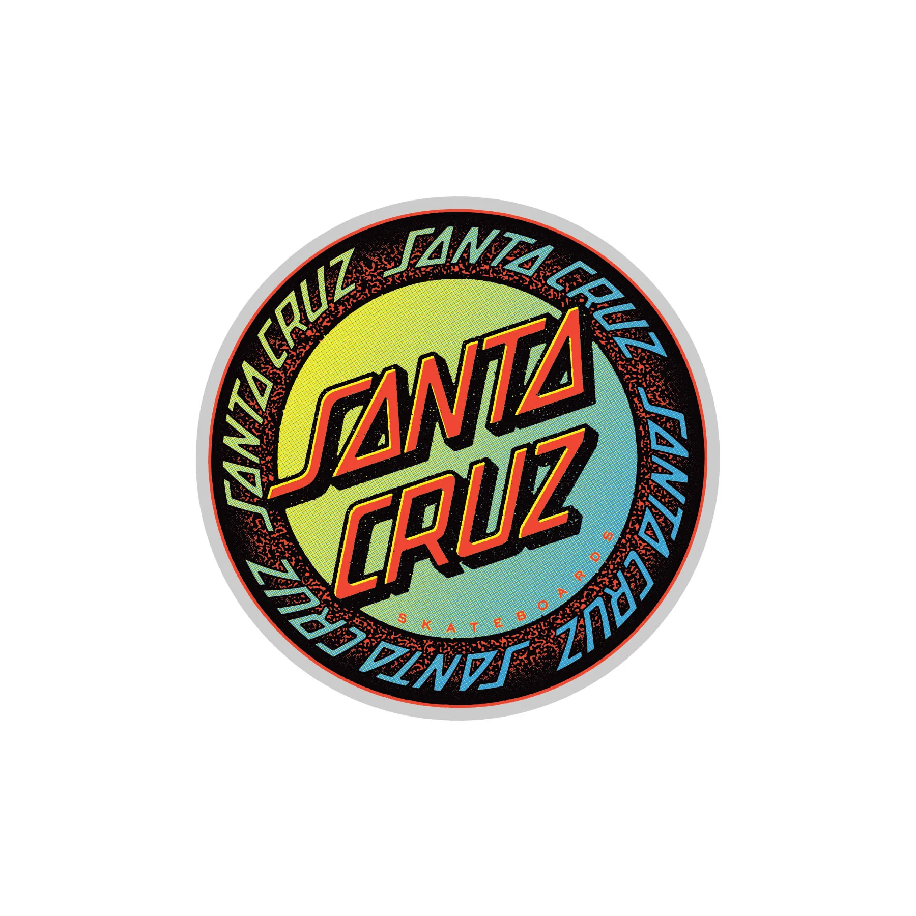 Loud Ringed Dot 4.2in Santa Cruz Stickers (25 Pack)