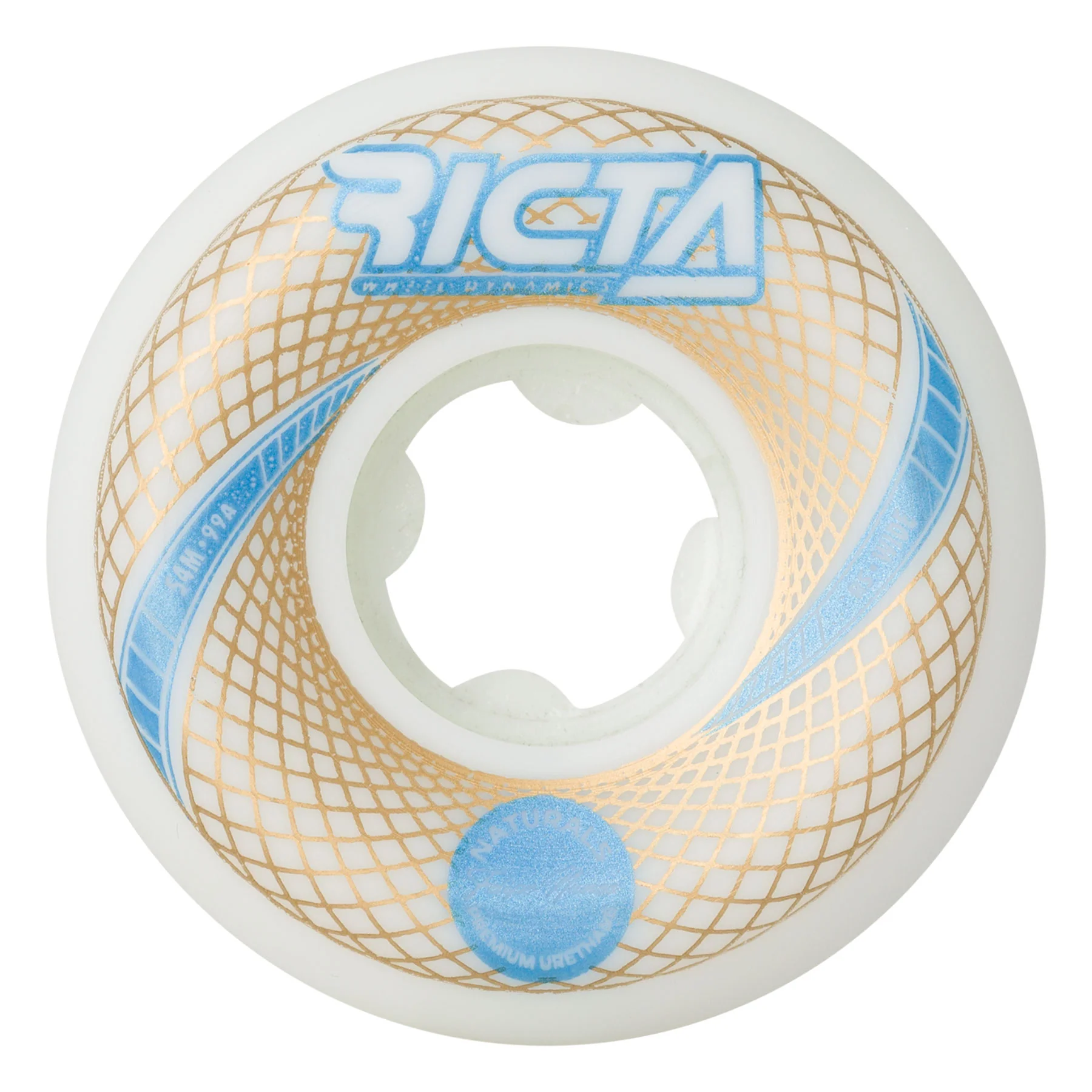 54mm Nunes Vortex Naturals Wide 99a Ricta Skateboard Wheels