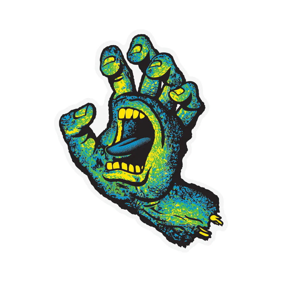 Street Creep Hand 6in Santa Cruz Stickers (25 Pack)