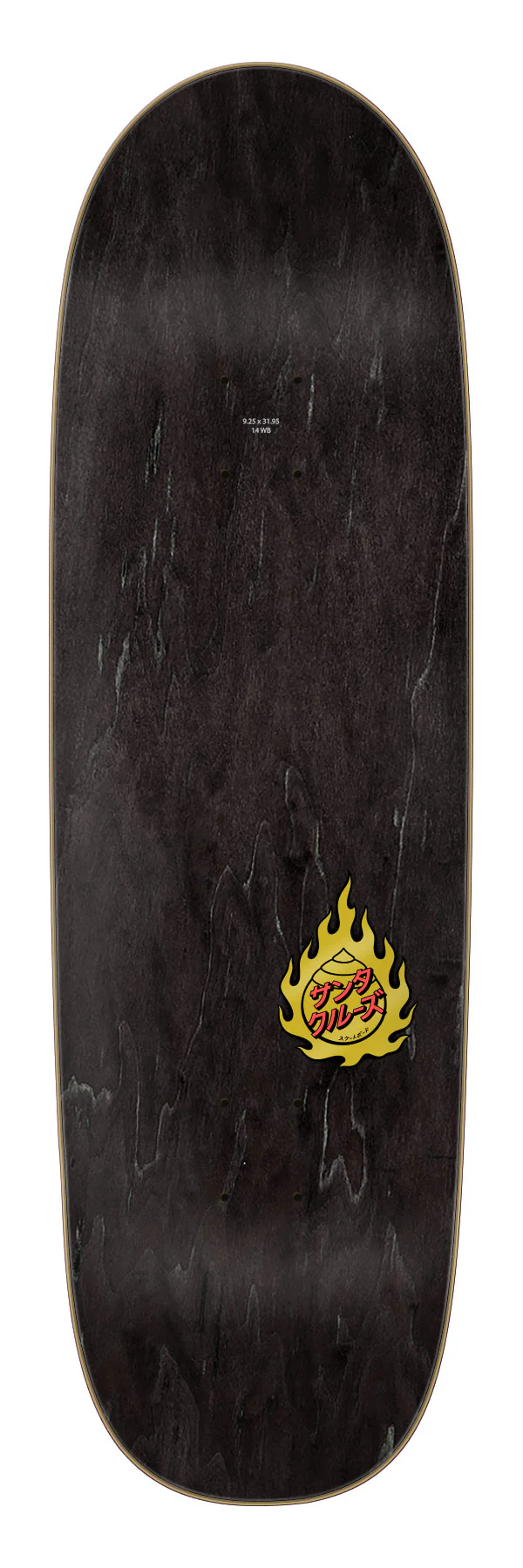 9.25in Dressen Sword Santa Cruz Shaped Skateboard Deck