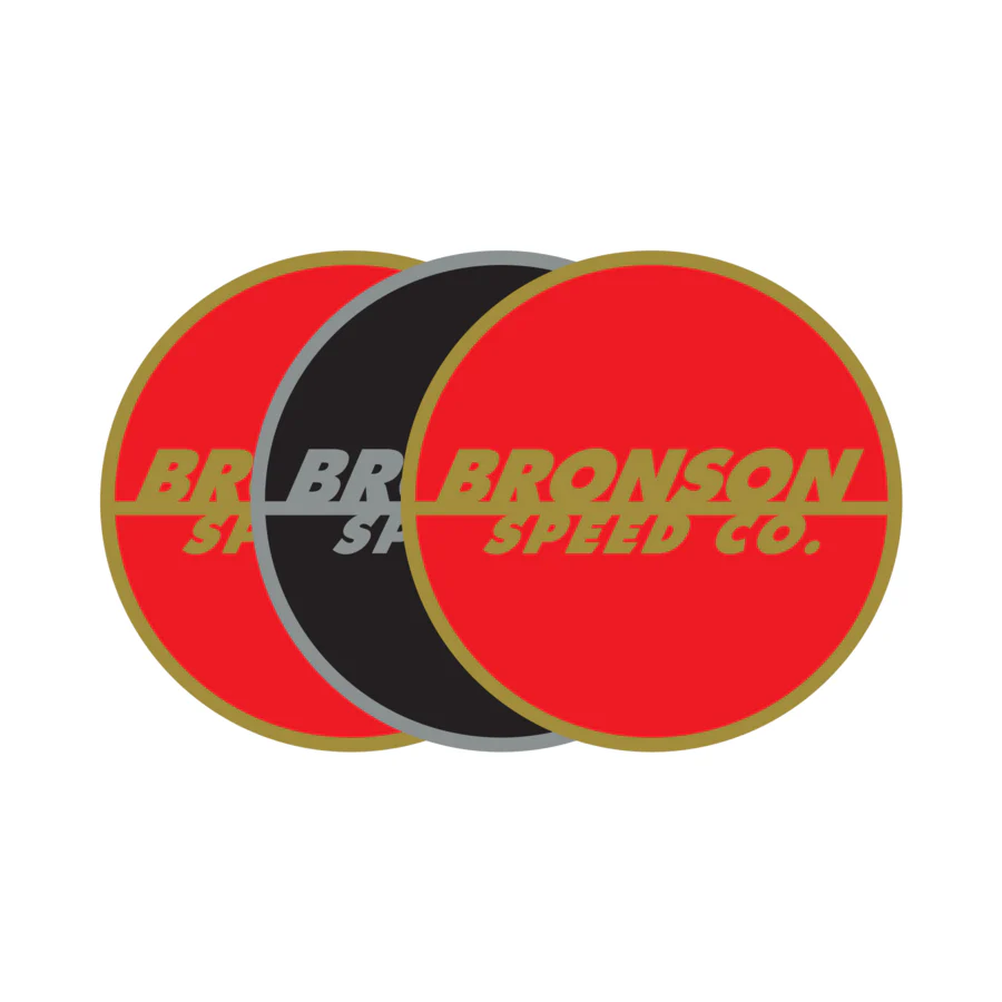 Spot Logo Flash 3in Bronson Speed Co. Stickers (25 Pack)
