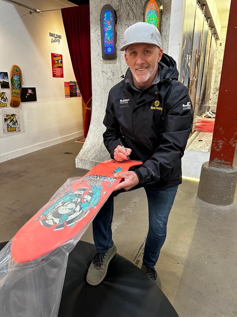 Signed 10.17in Roskopp 3 Reissue Santa Cruz Skateboard Deck