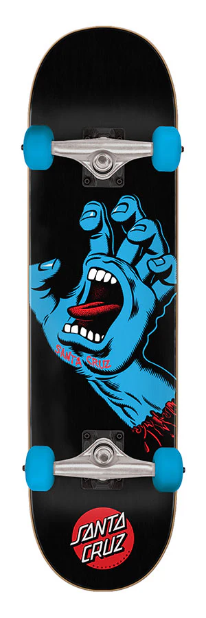 8.00in Full Screaming Hand Santa Cruz Complete Skateboard