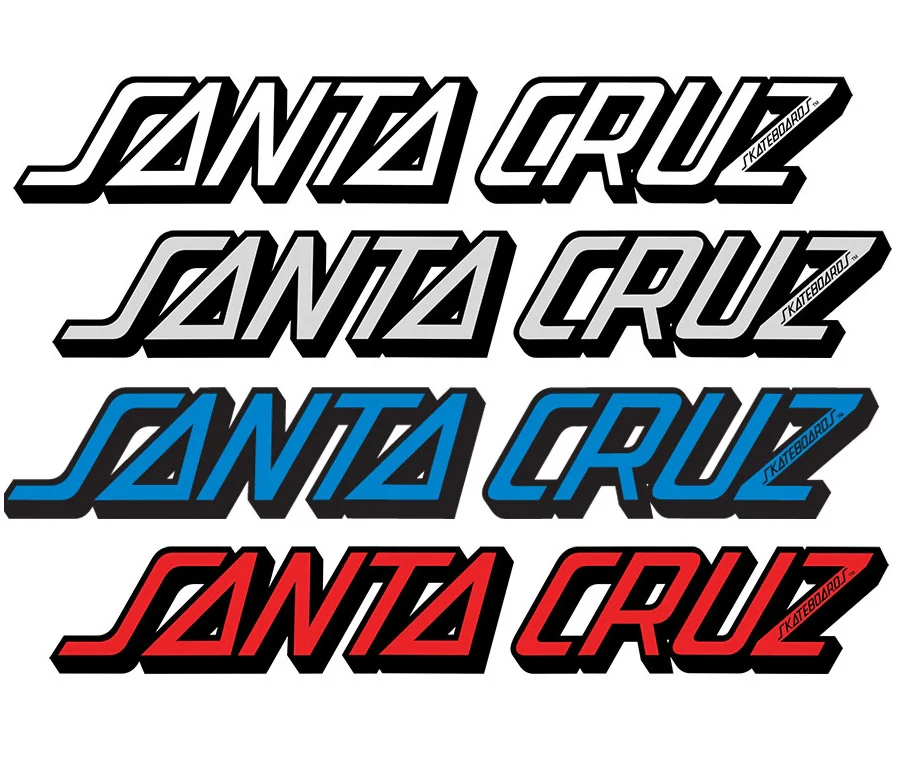 Classic Strip 10in Santa Cruz Sticker