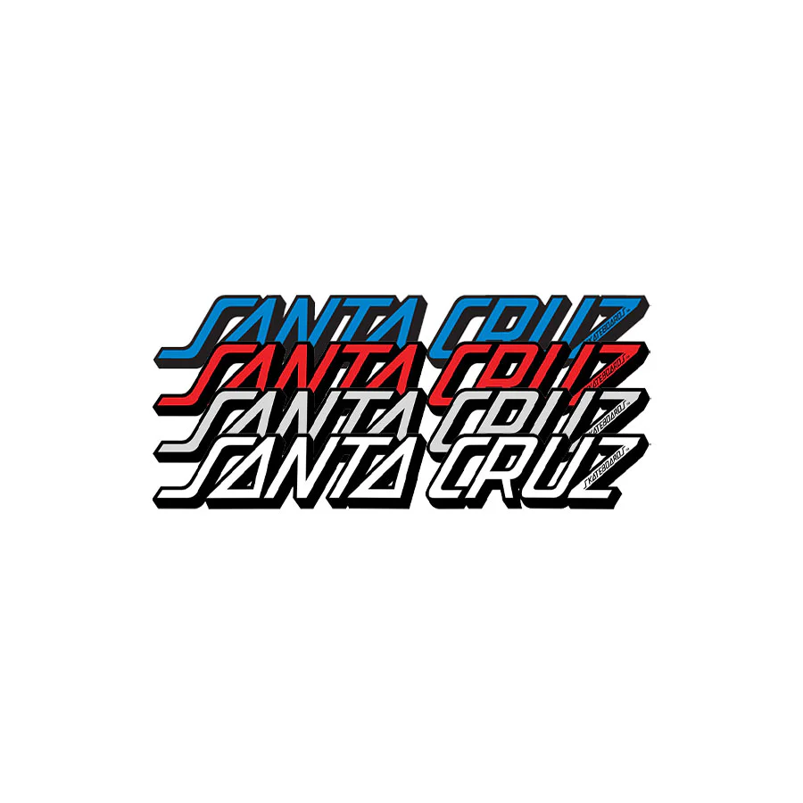 Classic Strip 5in Santa Cruz Stickers (25 Pack)