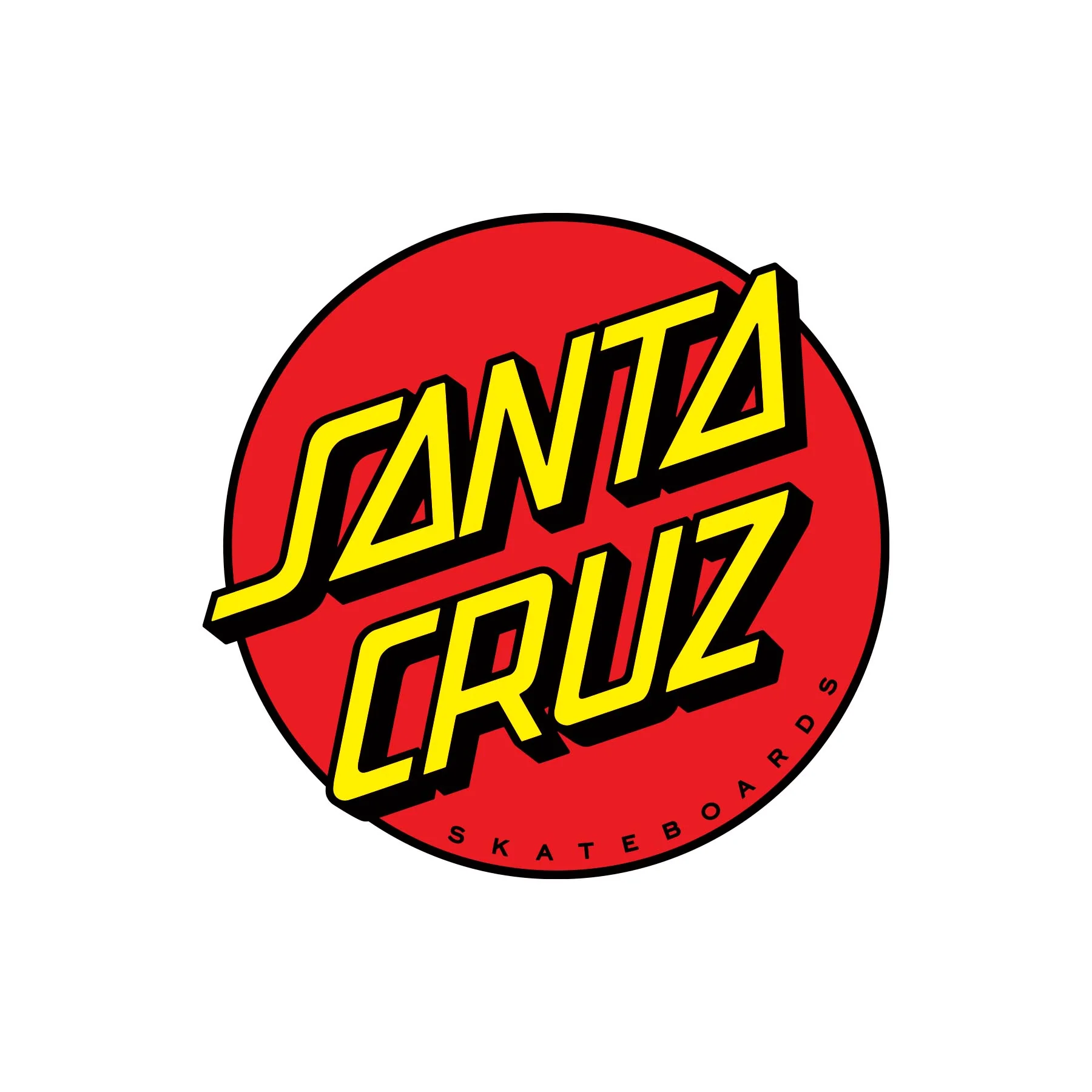 Classic Dot 20in Santa Cruz Sticker