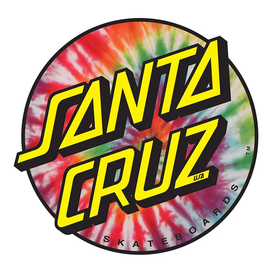 Tie Dye Dot 3in Santa Cruz Stickers (25 Pack)