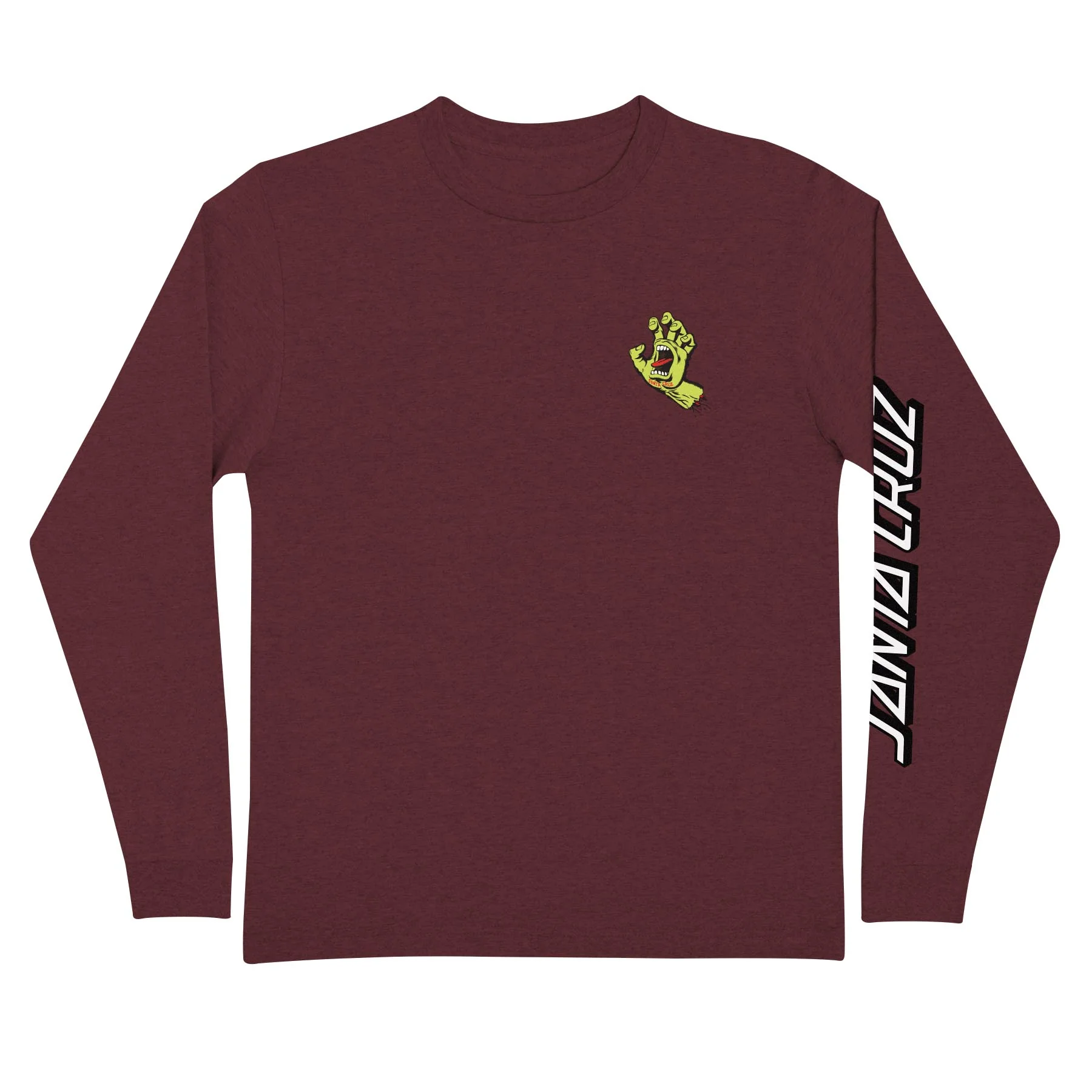 Screaming Hand Mens Santa Cruz Longsleeve T-Shirt